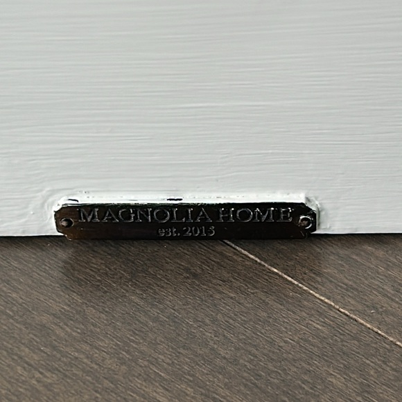 MAGNOLIA HOME White Wooden Sugar Mold, Plant Candle Holder Decor, Joanna Gaines - Picture 2 of 9